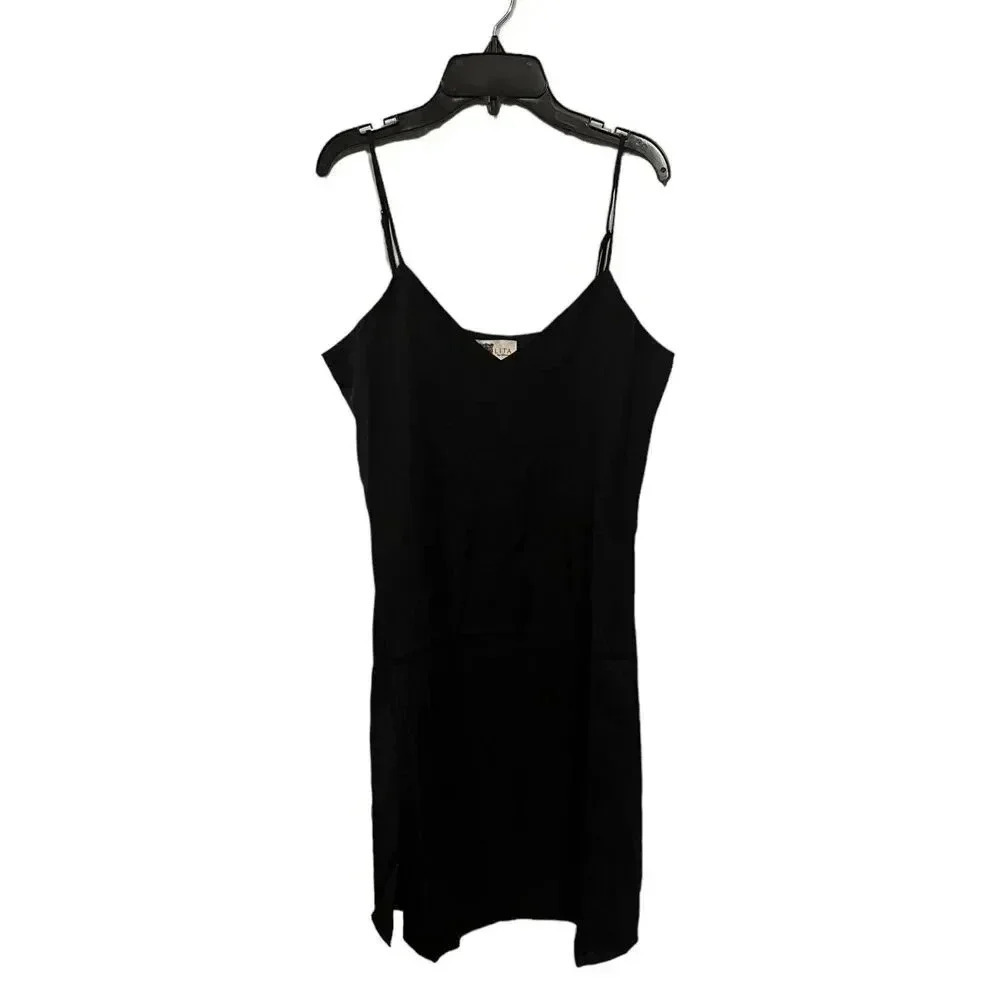 Lita by Ciara Black Silk Mini Slip Dress M